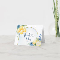 Blue floral Lemon Main Squeeze Baby shower nuptial