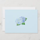 Carte De Remerciements Blue Hydrangea Mariage Photo (Dos)