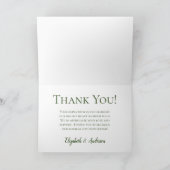 Carte De Remerciements Blue Hydrangeas Floral Aquarelle Mariage Photo (Intérieur)