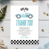 Blue Racecar Race Car fête d'anniversaire