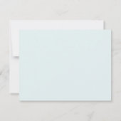 Carte De Remerciements Blue Watercolor Bow Baby Shower Flat (Dos)