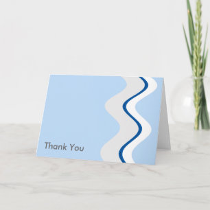 Carte De Remerciements Blue Wave