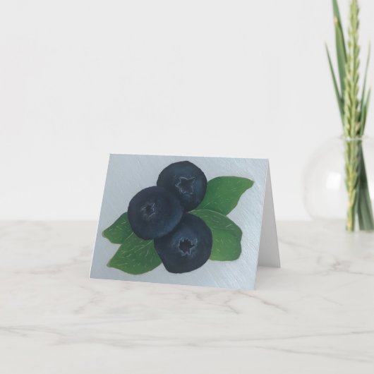 Carte De Remerciements Blueberges (Devant)