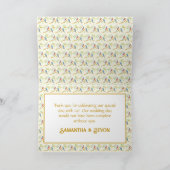 Carte De Remerciements Bluebirds Wedding (Intérieur)