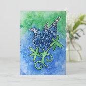 Carte De Remerciements Bluebonnets du Texas (Debout devant)