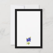Carte De Remerciements Bluebonnets du Texas sur le gris foncé, mariage du (Dos)