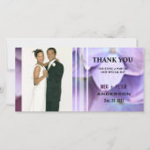 Carte De Remerciements ©Bluish Purple Hydrangea Mariage Photo (Devant)