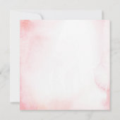 Carte De Remerciements Blush Pink and Gold Watercolor (Dos)
