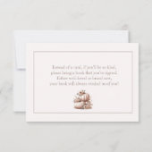 Carte De Remerciements Blush Pink Fall livres Citrouilles pour bébé (Dos)