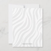 Carte De Remerciements Blush rose mignon safari fille baby shower (Dos)