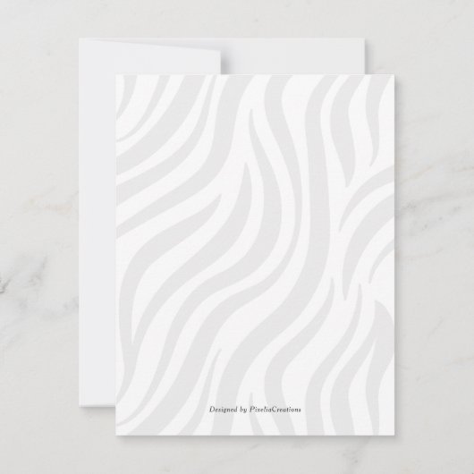 Carte De Remerciements Blush rose mignon safari fille baby shower (Dos)