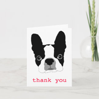 Carte De Remerciements Bogey THANK YOU note card - Customized
