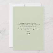 Carte De Remerciements Boho Aquarelle Posée Ménages Anniversaire (Dos)