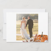 Carte De Remerciements Boho automne automne automne 2 photos élégant scri (Dos)