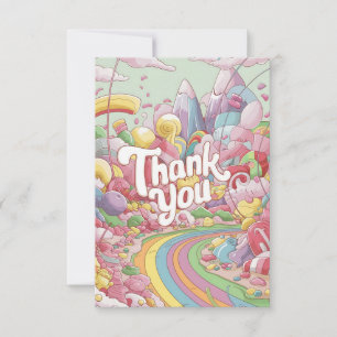 Carte De Remerciements Boho Candyland