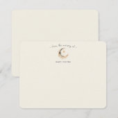 Carte De Remerciements Boho Celestial Gender Neutral Baby Shower (Devant / Derrière)