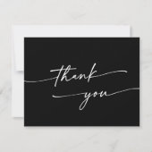 Carte De Remerciements Boho Chic COULEUR ÉDITABLE Mariage plat (Devant)