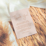 Carte De Remerciements Boho Colours Brunch & Bubbly Fête des mariées<br><div class="desc">Un carte de remerciements simple et moderne qui correspond à notre collection de Fêtes des mariées Boho Colours Brunch & Bubbly. Ce design comporte du "Merci" en écriture manuscrite avec le nom de la future mariée ci-dessous dans des chapiteaux à visage ouvert chic. Il y a un message de remerciement...</div>