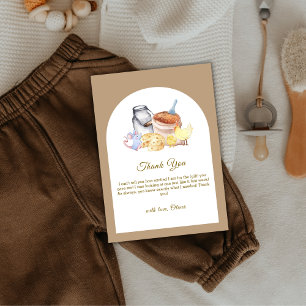 Carte De Remerciements Boho Cultivé Localement Agritourisme Baby shower d