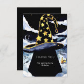 Carte De Remerciements Boho Custom Magic Wizard Anniversaire (Devant / Derrière)