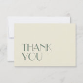 Carte De Remerciements Boho Deco d'automne | Plat Mariage crème (Devant)