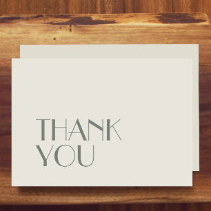 Carte De Remerciements Boho Deco d'automne   Plat Mariage crème