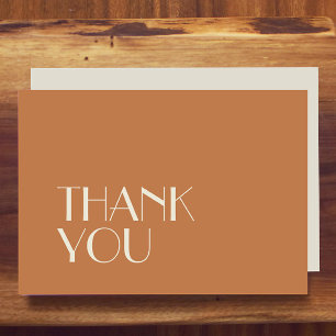 Carte De Remerciements Boho Deco d'automne Plat Mariage en terre cuite