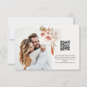 Carte De Remerciements Boho désert fleurs séchées tons terre (Dos)