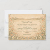 Carte De Remerciements Boho Desert Wildflower Birthday (Devant)