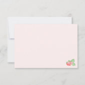 Carte de remerciements Boho doux à la fraise Berry (Dos)