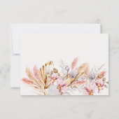 Carte De Remerciements Boho fleurs adulte Anniversaire (Dos)