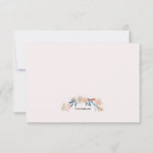 Carte de remerciements Boho Frame (Dos)