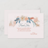 Carte de remerciements Boho Frame (Devant / Derrière)