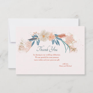 Carte de remerciements Boho Frame