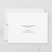 Carte De Remerciements Boho Green Destination Floral Mariage (Dos)