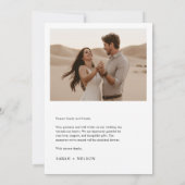 Carte De Remerciements Boho Modern Mariage 2 Photo (Dos)