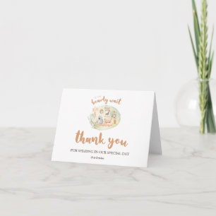Carte De Remerciements Boho Nursery Nous Pouvons Bearly Wait Baby shower