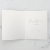 Carte De Remerciements Boho Pampas Vert Calligraphie Chic Baby shower (Intérieur)