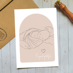 Carte de remerciements Boho pour le travail Miracl