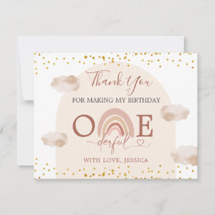 Carte De Remerciements Boho Rainbow n'est-elle pas un anniversaire magnif
