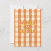 Carte De Remerciements Boho Retro Super coloré Wavy Mariage (Dos)