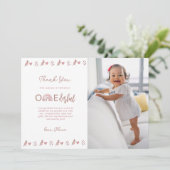 Carte De Remerciements Boho rose arc-en-ciel n'est-elle pas magnifique (Debout devant)