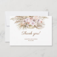 Boho Séché Palm Pampas Herbe Orchidée Rose Dusty