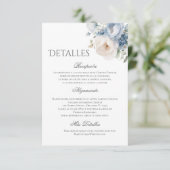 Carte De Remerciements Boho Wedding Details in Spanish (Debout devant)