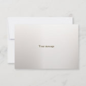 Carte De Remerciements Boho White Orchidée Fleurs Blue Moon Elegant Party (Dos)