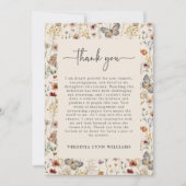 Carte De Remerciements Boho Wildflower (Devant)