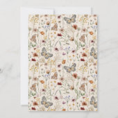 Carte De Remerciements Boho Wildflower (Dos)
