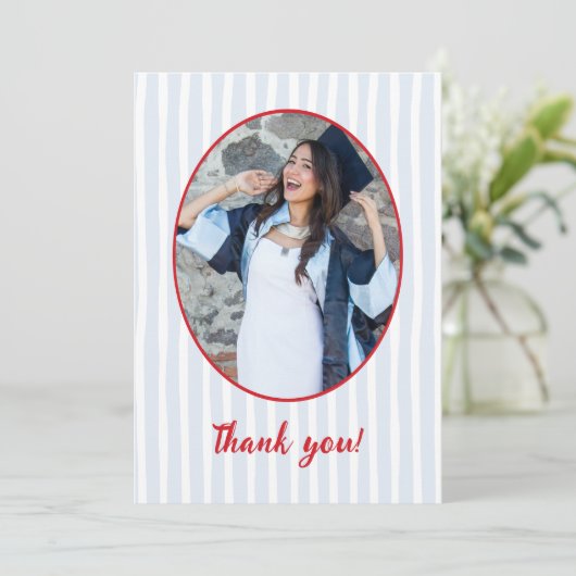 Carte De Remerciements Boilin’ Over with Thanks Crawfish Graduation Photo (Debout devant)