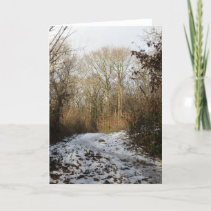 Carte De Remerciements Bois d'hiver Arnside