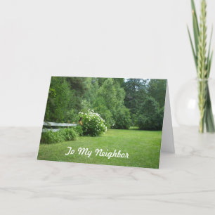 Carte De Remerciements Bon Jour-Mai voisin+19ème